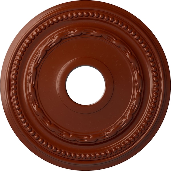 Ekena Millwork Federal Ceiling Medallion (Fits Canopies up to 8 1/2"), 15 3/8"OD x 3 5/8"ID x 1"P, Firebrick CM15FEFIF - main